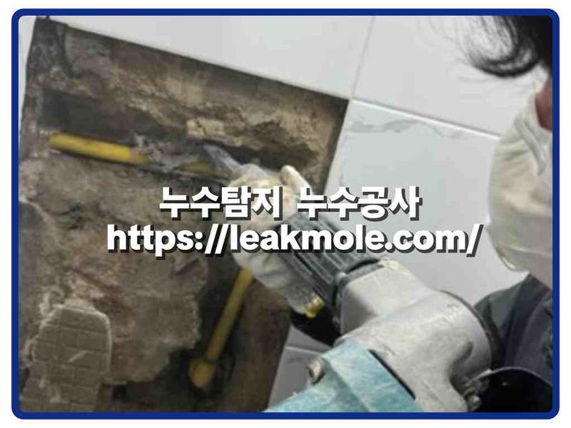 누수탐지 현장 작업 사진 2